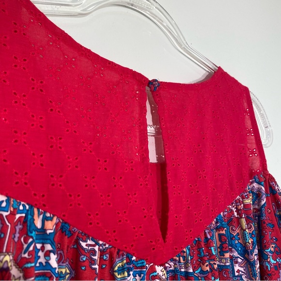 TORRID SUPER SOFT CREW NECK EYELET YOKE TOP 2 - Picture 11 of 15